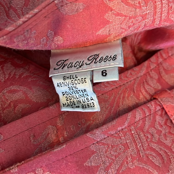 Tracy Reese Jacquard Print Pleated Skirt- Size 6 - Picture 6 of 6